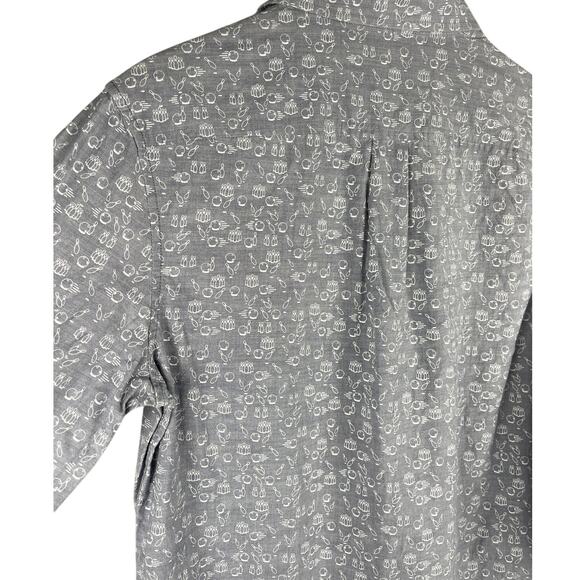 Original Penguin Button Down Gray & White Bowling Ball‎ & Pins Shirt Size Medium - Picture 8 of 9